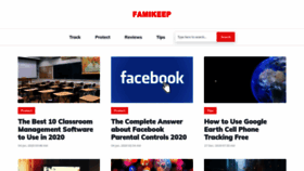 What Famikeep.com website looked like in 2020 (4 years ago)
