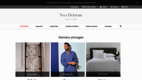 What France.yvesdelormeoutlet.com website looked like in 2020 (4 years ago)