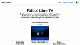 What Futbollibre.online website looked like in 2020 (4 years ago)