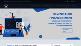 What Financepreneur.fr website looked like in 2020 (4 years ago)