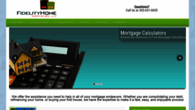 What Fidelityhomemortgage.net website looked like in 2020 (5 years ago)