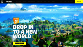 What Fortnite.com website looked like in 2020 (4 years ago)