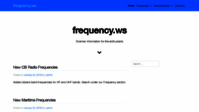 What Frequency.ws website looked like in 2020 (4 years ago)