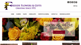What Firesideflowers.com website looked like in 2020 (6 years ago)