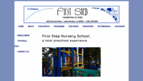 What Firststepnurseryschool.com website looked like in 2020 (6 years ago)
