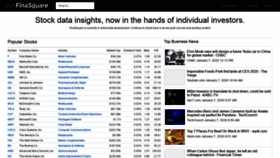 What Finasquare.com website looked like in 2020 (5 years ago)