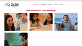 What Firstcodeacademy.com website looked like in 2020 (4 years ago)