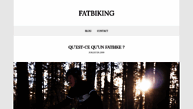What Fatbiking.eu website looked like in 2020 (4 years ago)