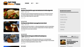 What Fastfoodmenupreise.de website looked like in 2020 (4 years ago)