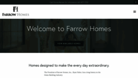 What Farrowhomes.com website looked like in 2020 (4 years ago)