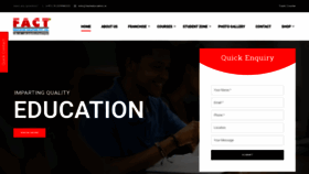 What Facteducation.in website looked like in 2020 (4 years ago)