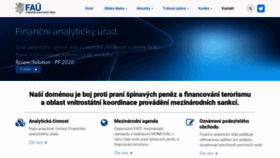 What Financnianalytickyurad.cz website looked like in 2020 (4 years ago)