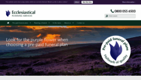 What Funeralplans.co.uk website looked like in 2020 (4 years ago)
