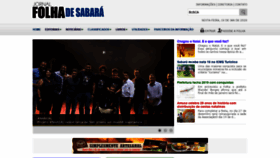What Folhadesabara.com.br website looked like in 2020 (4 years ago)