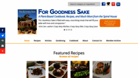 What Forgoodnesssakeblog.com website looked like in 2020 (4 years ago)