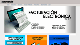What Facturacionelectronica.us website looked like in 2020 (4 years ago)