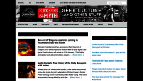 What Flickeringmyth.com website looked like in 2020 (4 years ago)