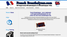 What Frenchbreathalyzer.com website looked like in 2020 (4 years ago)