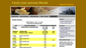 What Faralm.sk website looked like in 2020 (4 years ago)