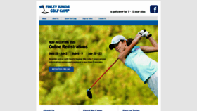 What Finleyjrgolfcamp.com website looked like in 2020 (4 years ago)
