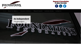 What Foundationsinsurance.com website looked like in 2020 (4 years ago)