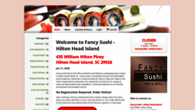 What Fancysushisc.com website looked like in 2020 (4 years ago)