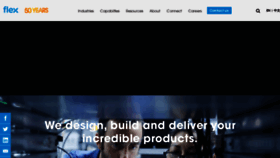 What Flextronics.com website looked like in 2020 (4 years ago)