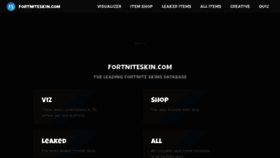 What Fortniteskin.com website looked like in 2020 (4 years ago)