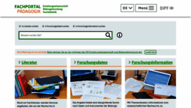 What Fachportal-paedagogik.de website looked like in 2020 (4 years ago)