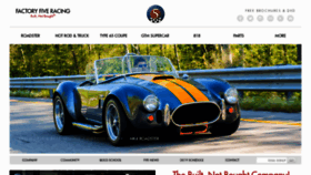 What Factoryfive.com website looked like in 2020 (4 years ago)