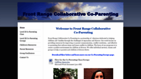 What Frontrangecollaborativeco-parenting.com website looked like in 2020 (4 years ago)