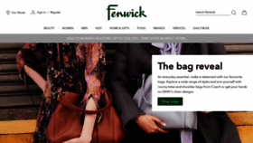 What Fenwick.co.uk website looked like in 2020 (4 years ago)