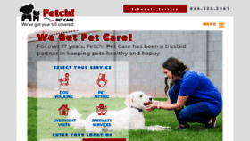 What Fetchpetcare.com website looked like in 2020 (4 years ago)
