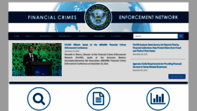 What Fincen.gov website looked like in 2020 (4 years ago)