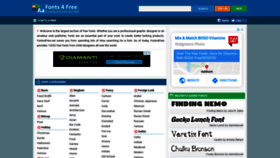 What Fonts4free.net website looked like in 2020 (4 years ago)