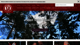 What Francis.edu website looked like in 2020 (4 years ago)