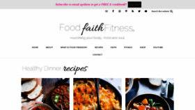 What Foodfaithfitness.com website looked like in 2020 (4 years ago)
