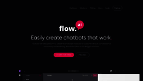 What Flow.ai website looked like in 2020 (4 years ago)