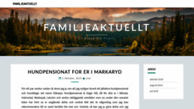 What Familjeaktuellt.se website looked like in 2020 (4 years ago)