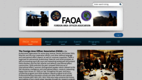 What Faoa.org website looked like in 2020 (4 years ago)