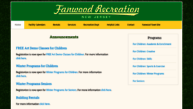 What Fanwoodrecreation.org website looked like in 2020 (4 years ago)
