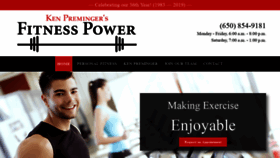 What Fitnesspower.com website looked like in 2020 (4 years ago)