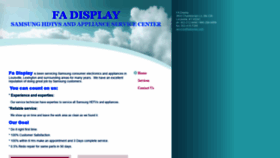 What Fadisplay.com website looked like in 2020 (4 years ago)