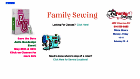 What Familysewing.com website looked like in 2020 (4 years ago)