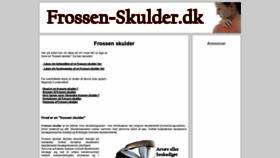 What Frossen-skulder.dk website looked like in 2020 (4 years ago)