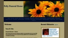 What Feltyfuneralhome.com website looked like in 2020 (4 years ago)