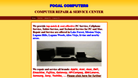 What Focalcomputers.com website looked like in 2020 (5 years ago)