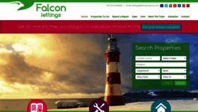 What Falconlettings.com website looked like in 2020 (4 years ago)