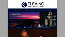 What Fleminglawpeoria.com website looked like in 2020 (4 years ago)