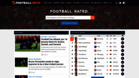What Footballcritic.com website looked like in 2020 (4 years ago)